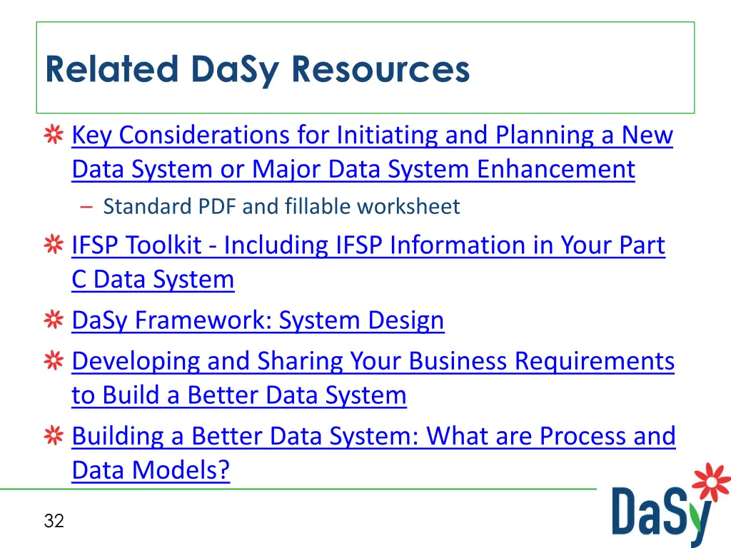 related dasy resources