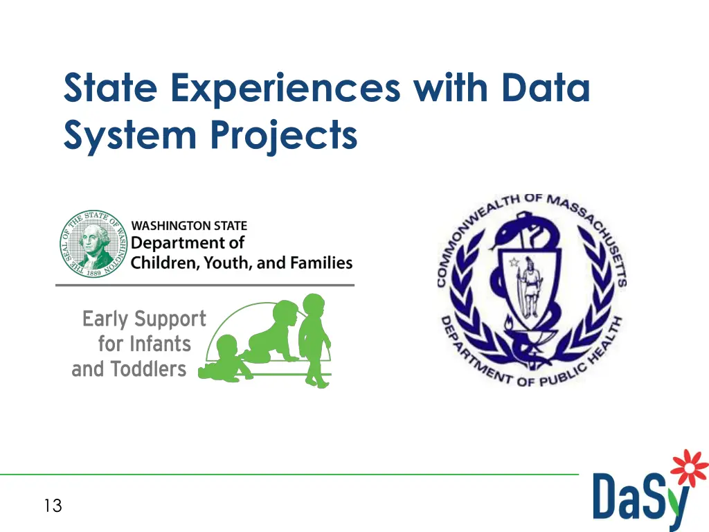 state experiences with data system projects