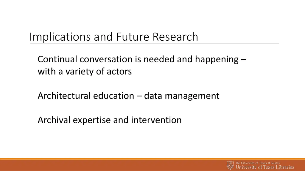 implications and future research