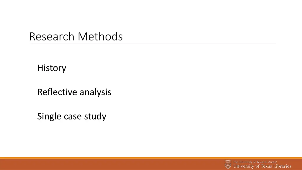 research methods