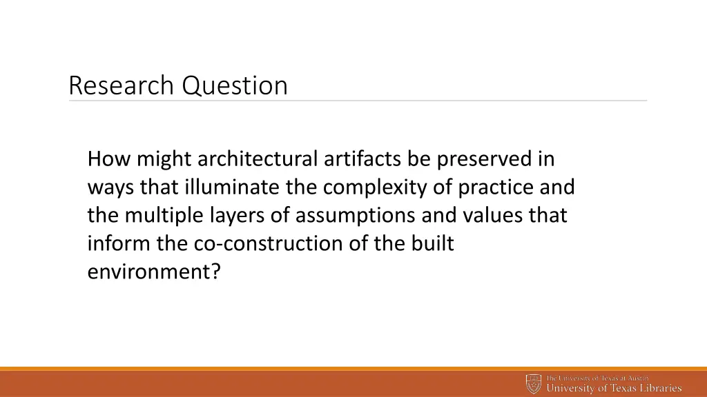 research question