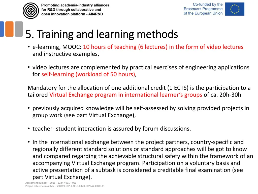 5 training and learning methods 5 training