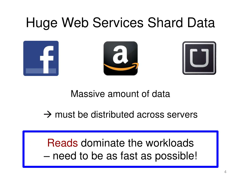 huge web services shard data