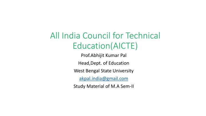 all india council for technical education aicte