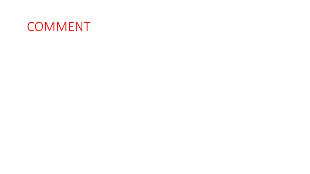 comment