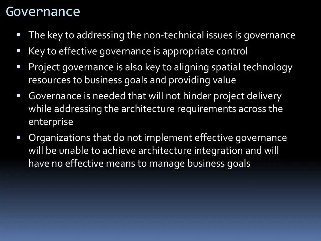 governance