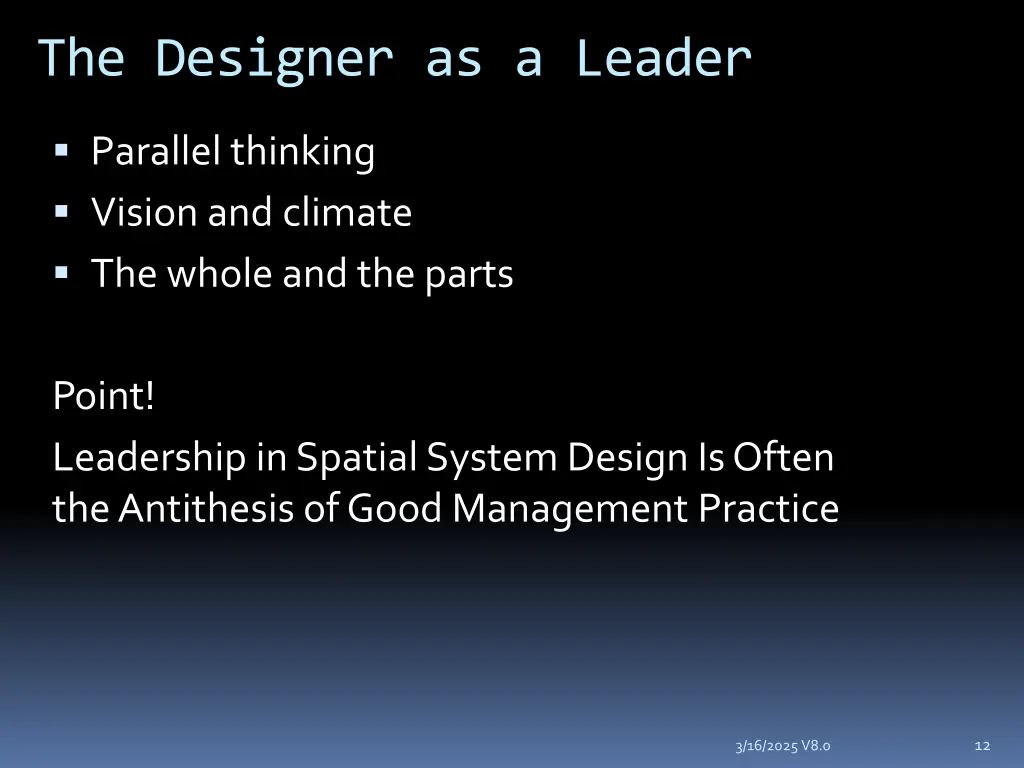 the designer as a leader