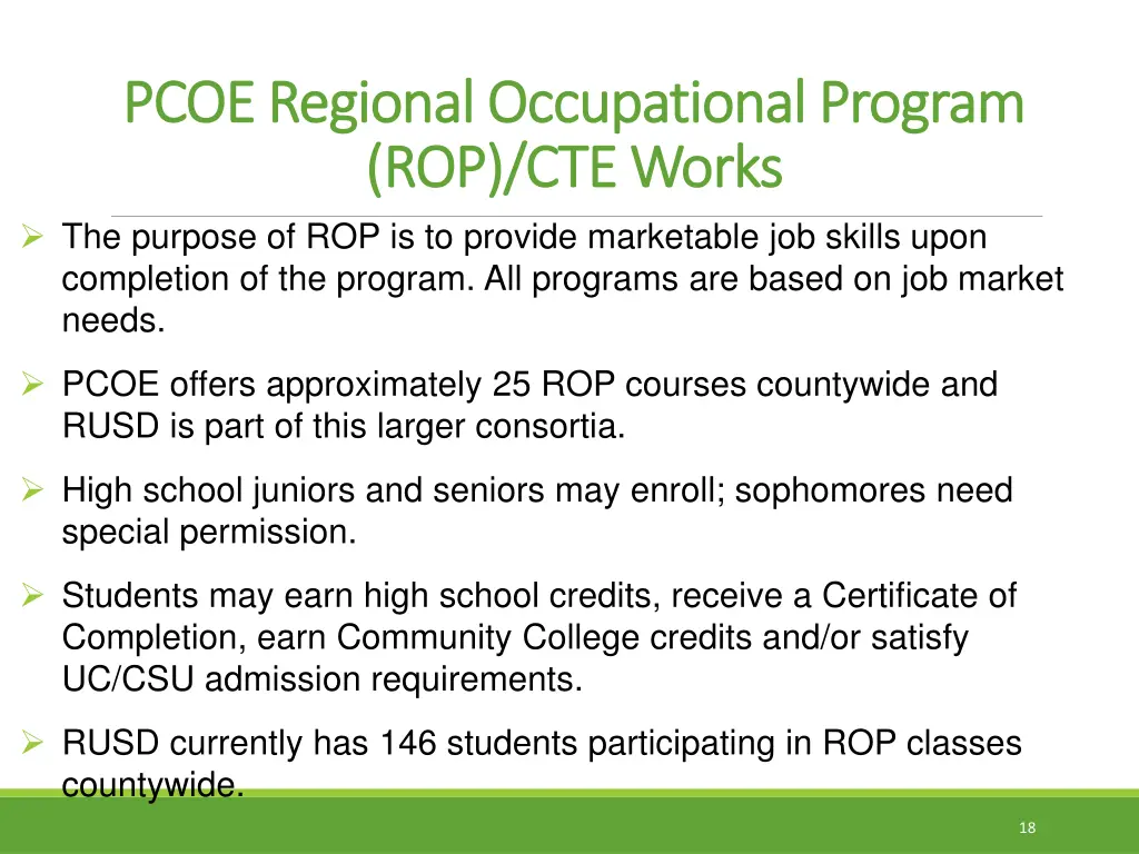 pcoe regional occupational program pcoe regional