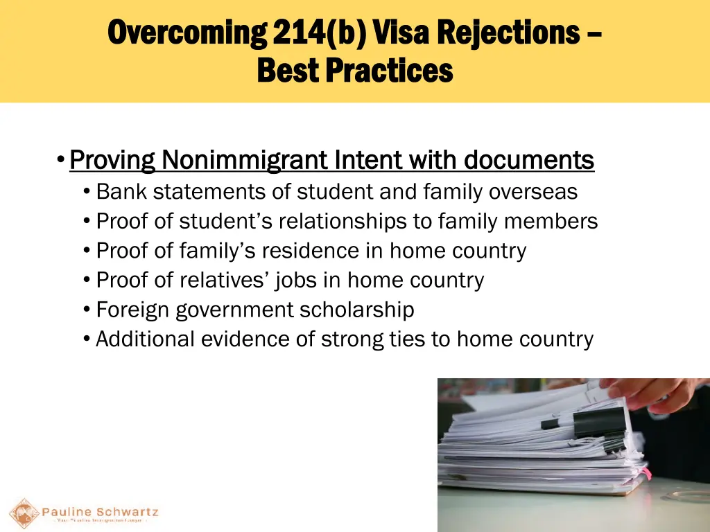 overcoming overcoming214 b visa rejections