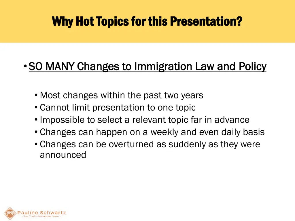 why whyhot topics for this presentation