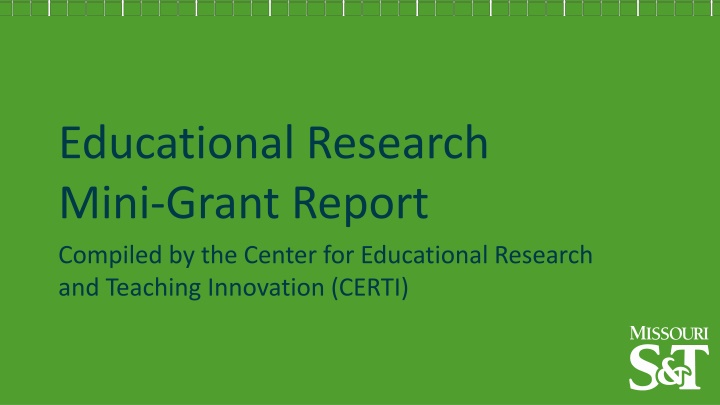 educational research mini grant report compiled