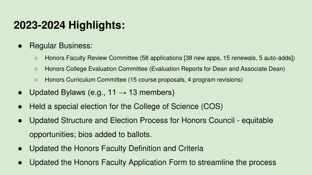 2023 2024 highlights