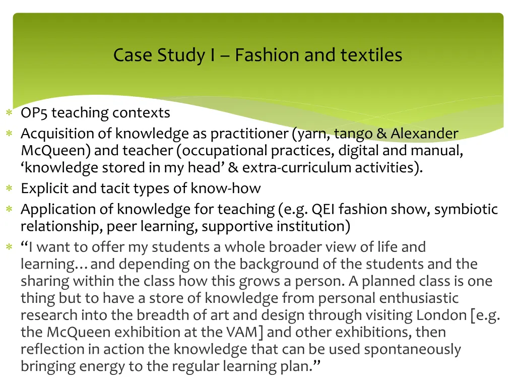 case study i fashion and textiles