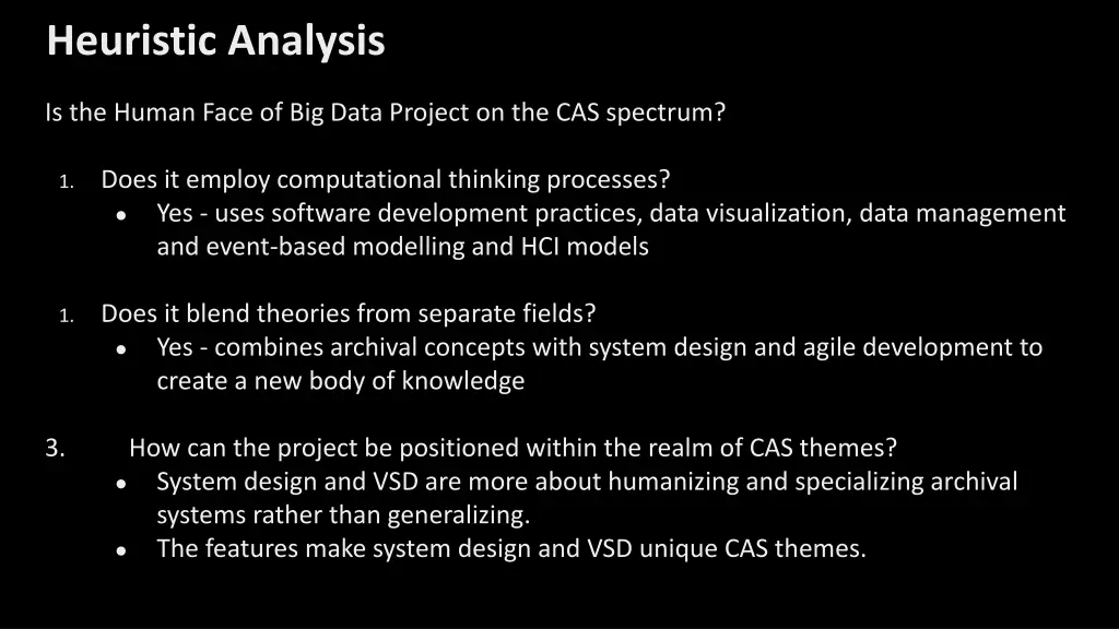 heuristic analysis