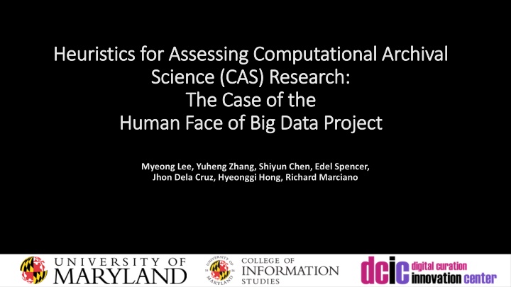 heuristics for assessing computational archival