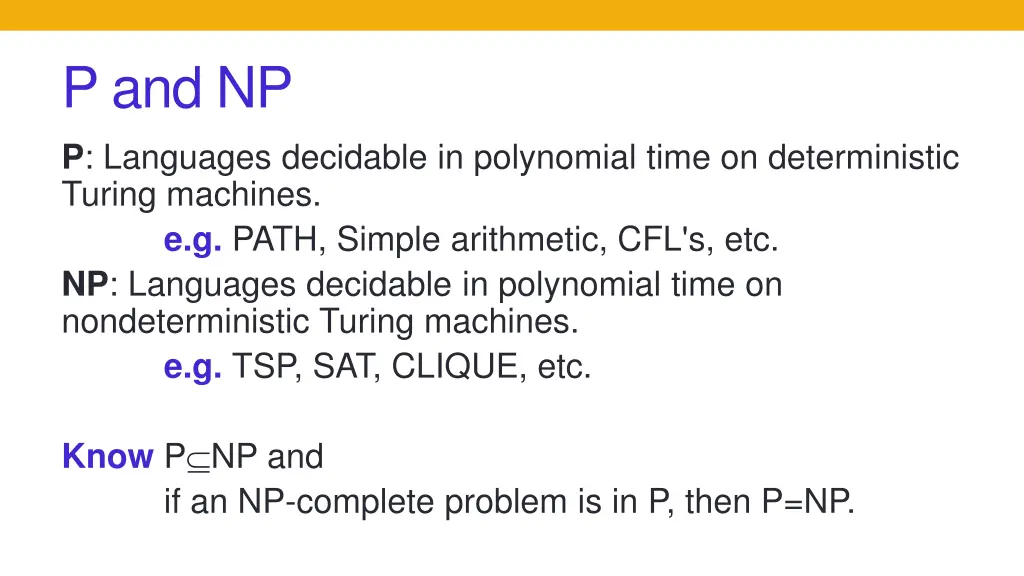 p and np p languages decidable in polynomial time