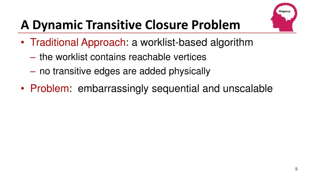 a dynamic transitive closure problem traditional