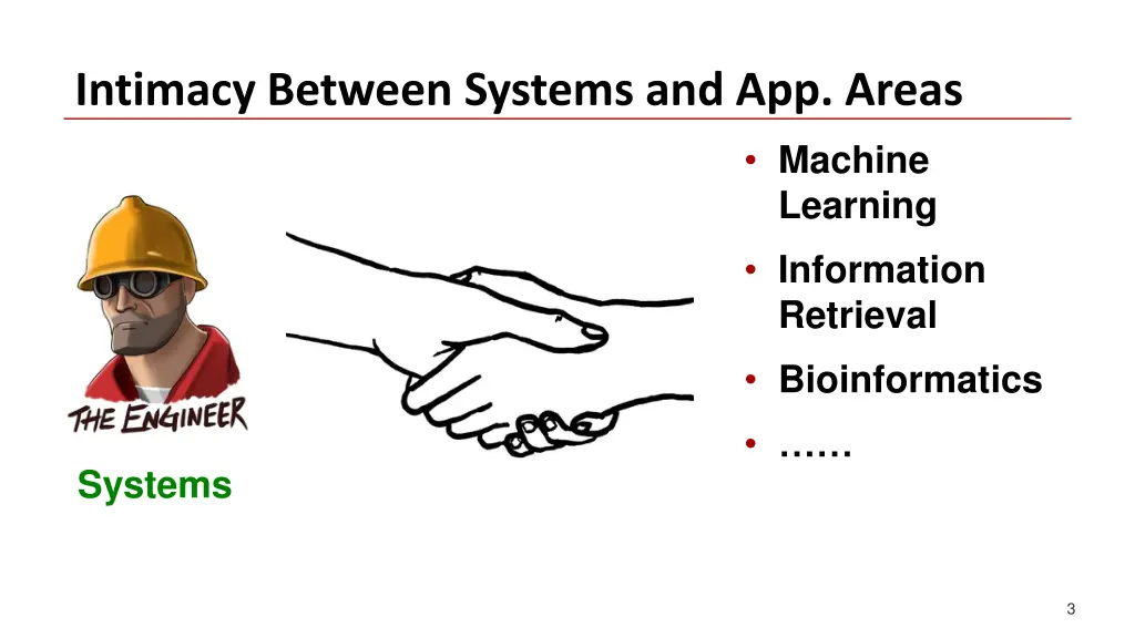 intimacy between systems and app areas
