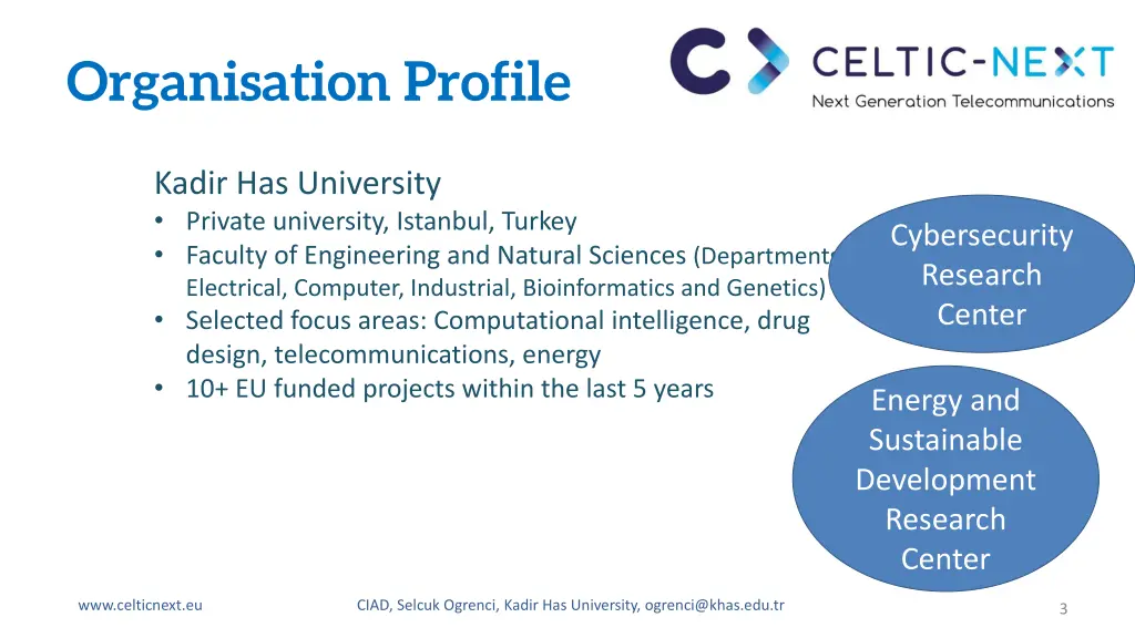 organisation profile