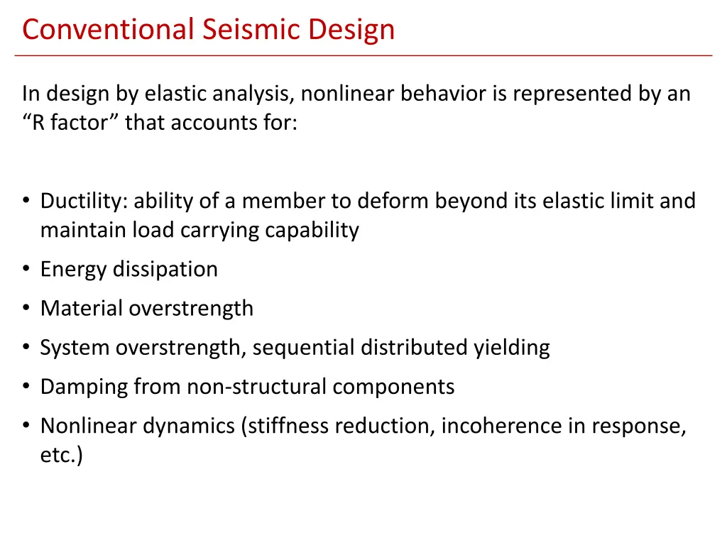 conventional seismic design 1