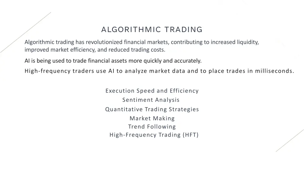 algorithmic trading