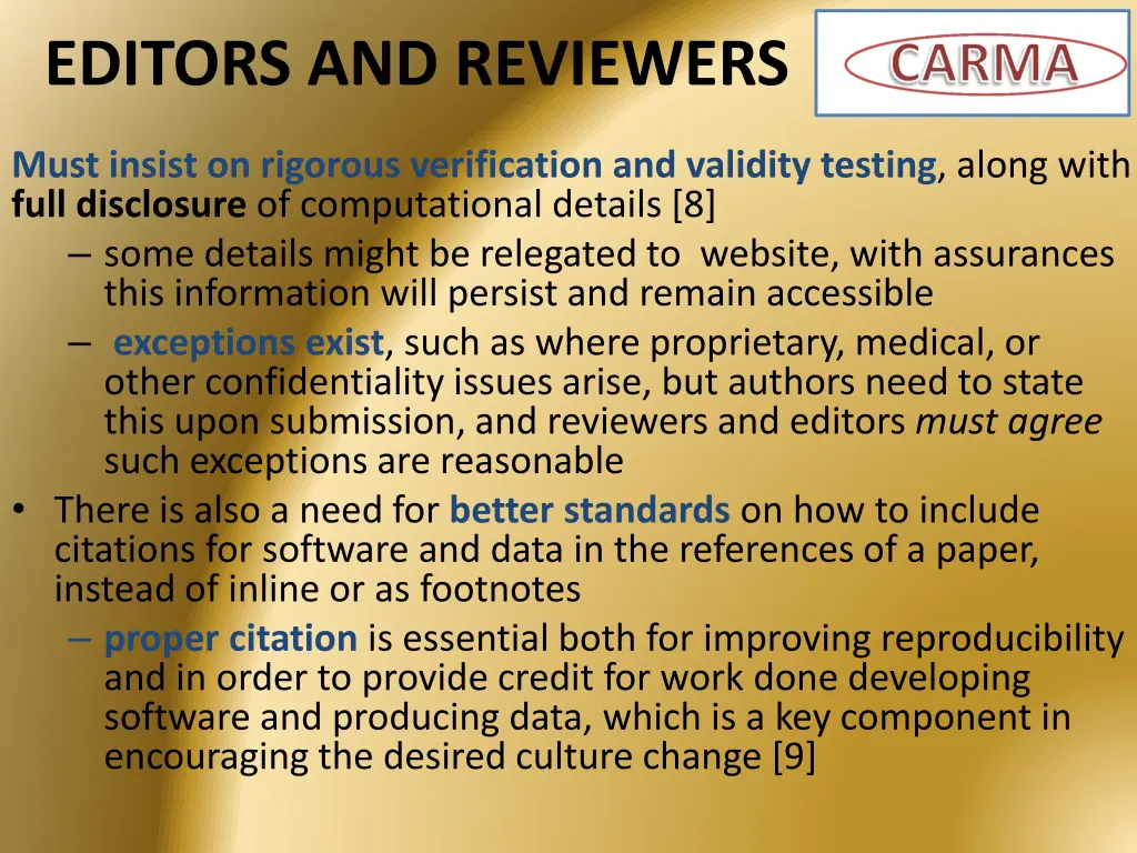 editors and reviewers