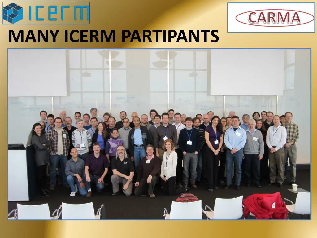 many icerm partipants