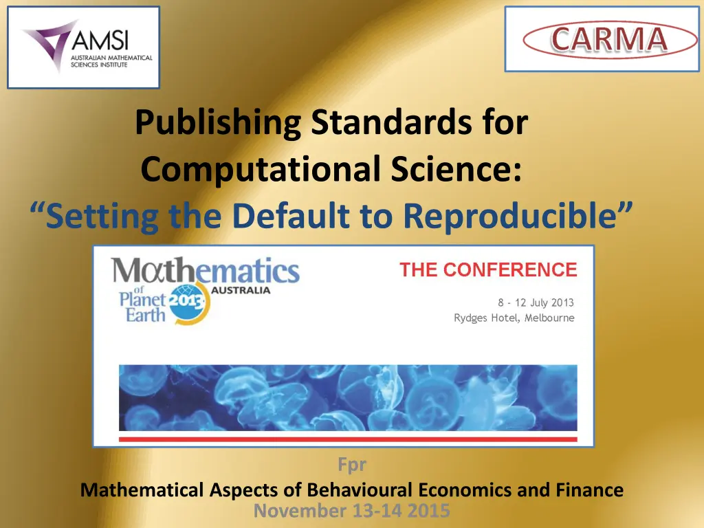 publishing standards for computational science