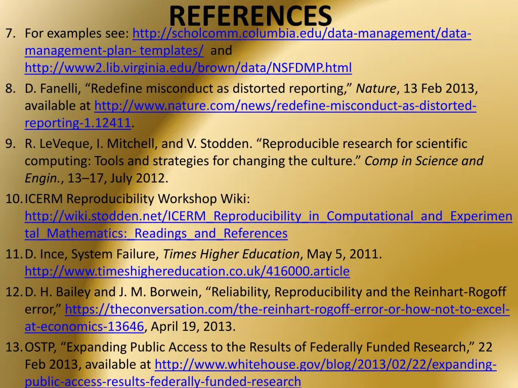 references 1