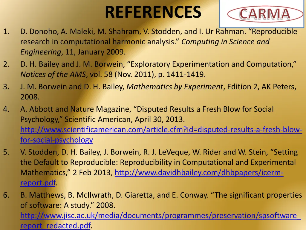 references