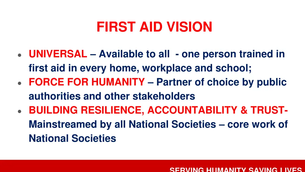 first aid vision