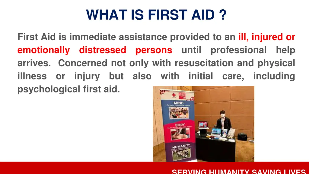 what is first aid