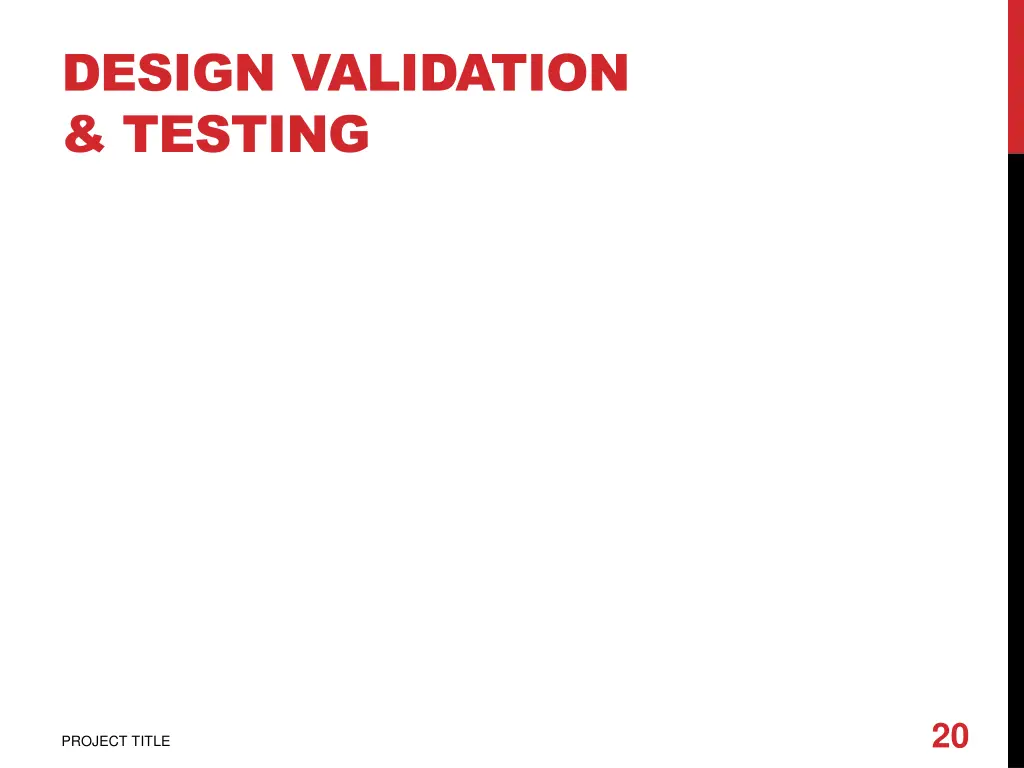 design validation testing