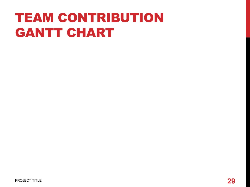 team contribution gantt chart