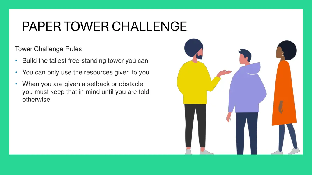 paper tower challenge