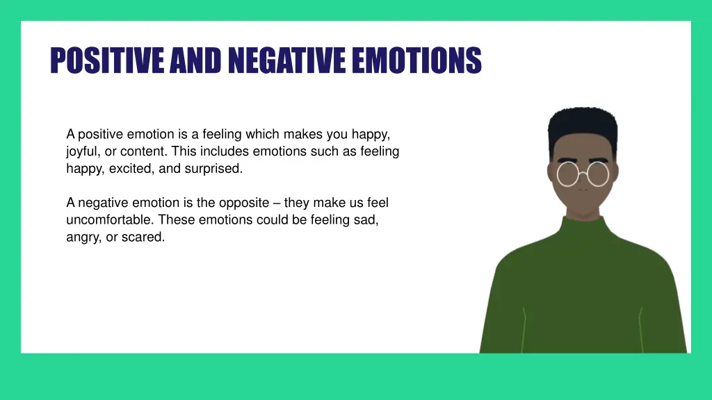 positive and negative emotions