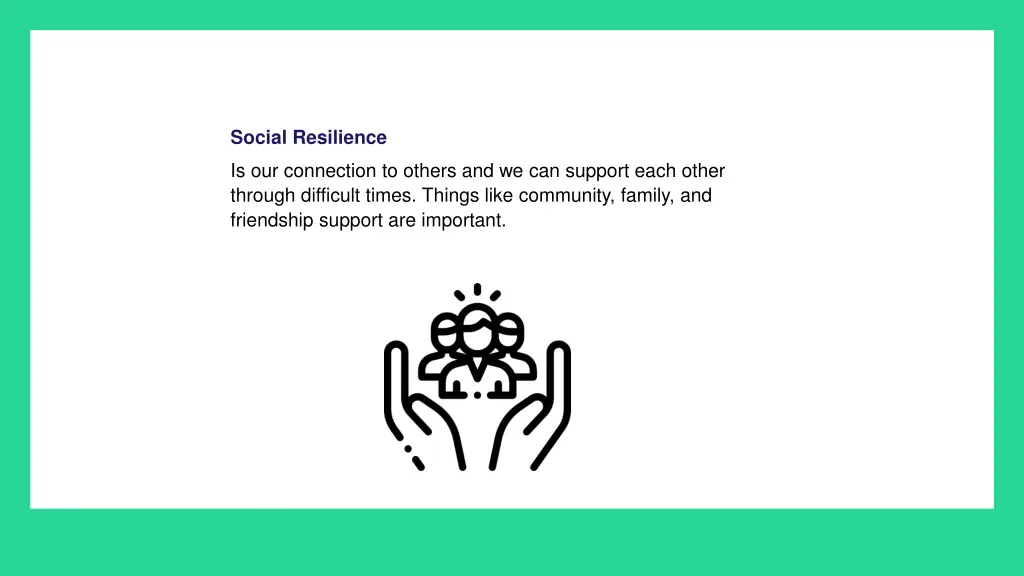 social resilience