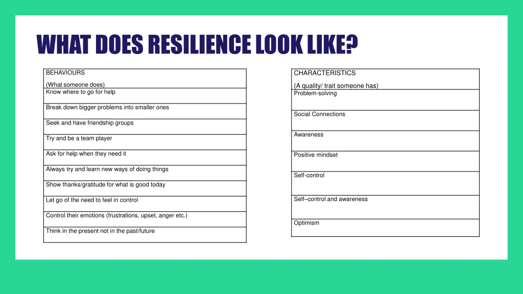 what does resilience look like 2