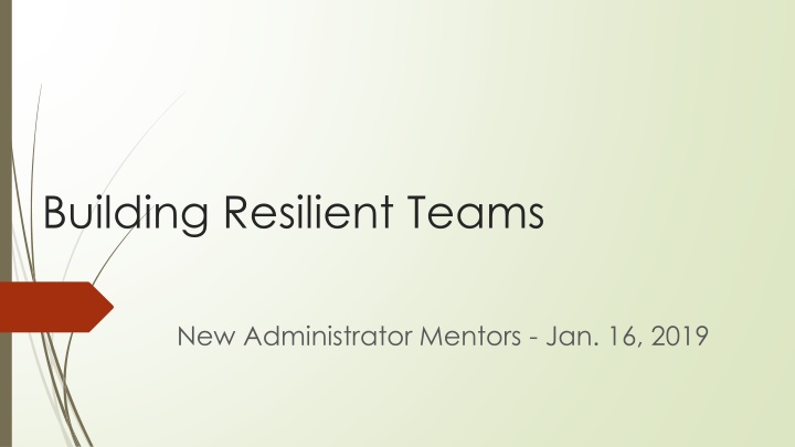 building resilient teams