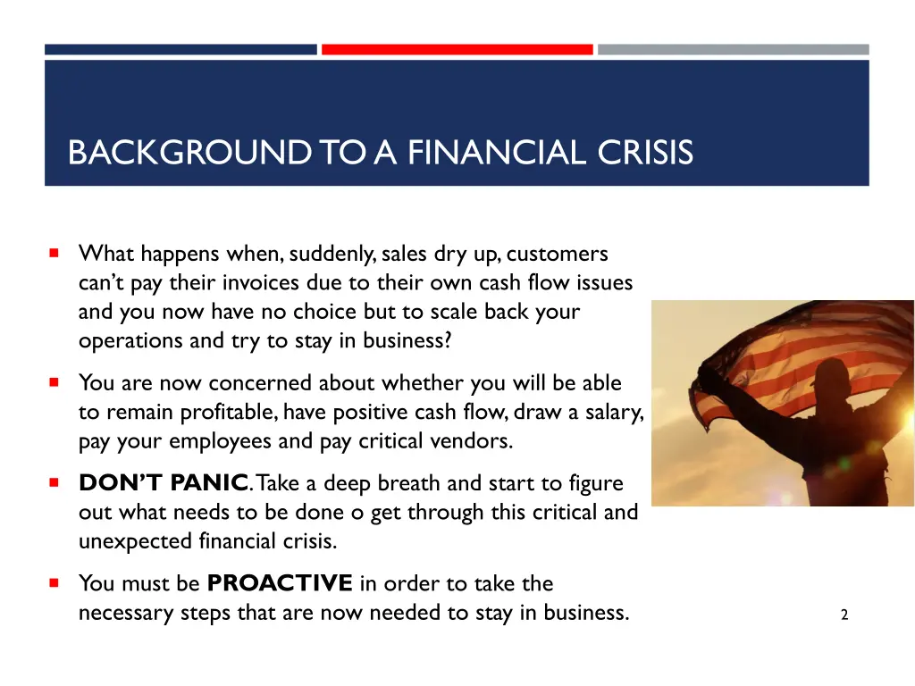 background to a financial crisis
