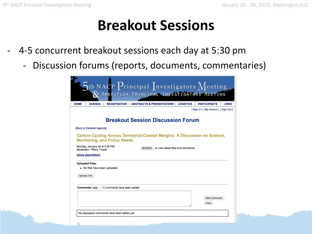 5 th nacp principal investigators meeting 9
