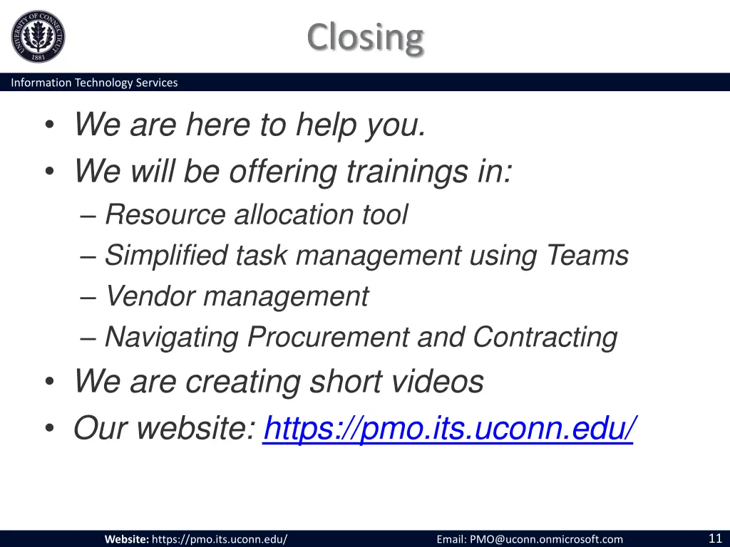 closing