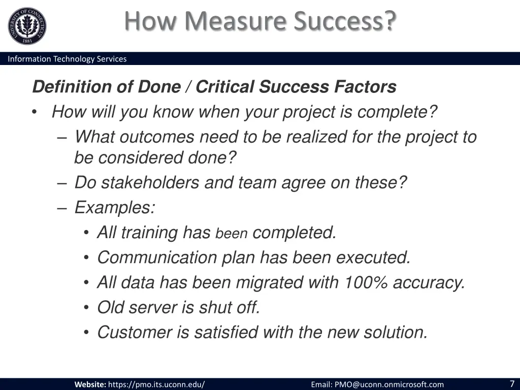 how measure success