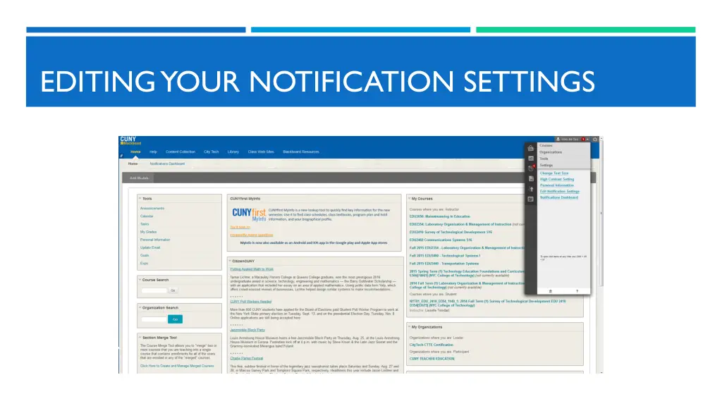 editing your notification settings