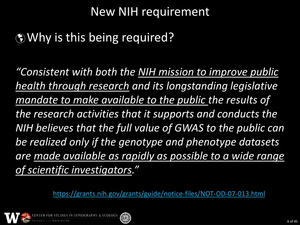 new nih requirement 1