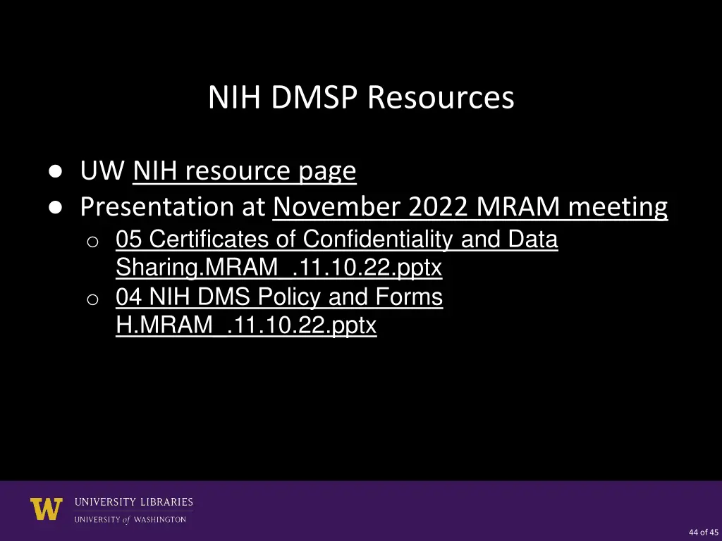 nih dmsp resources 1