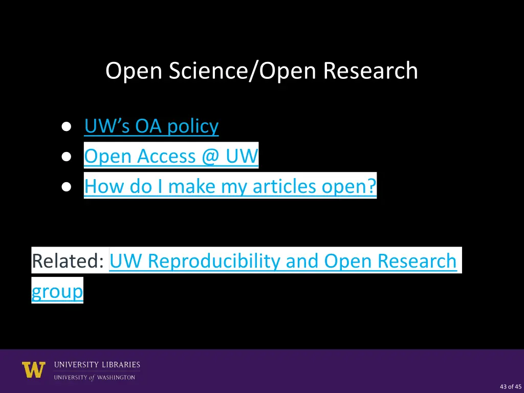 open science open research