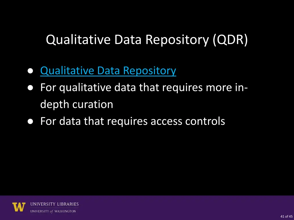 qualitative data repository qdr