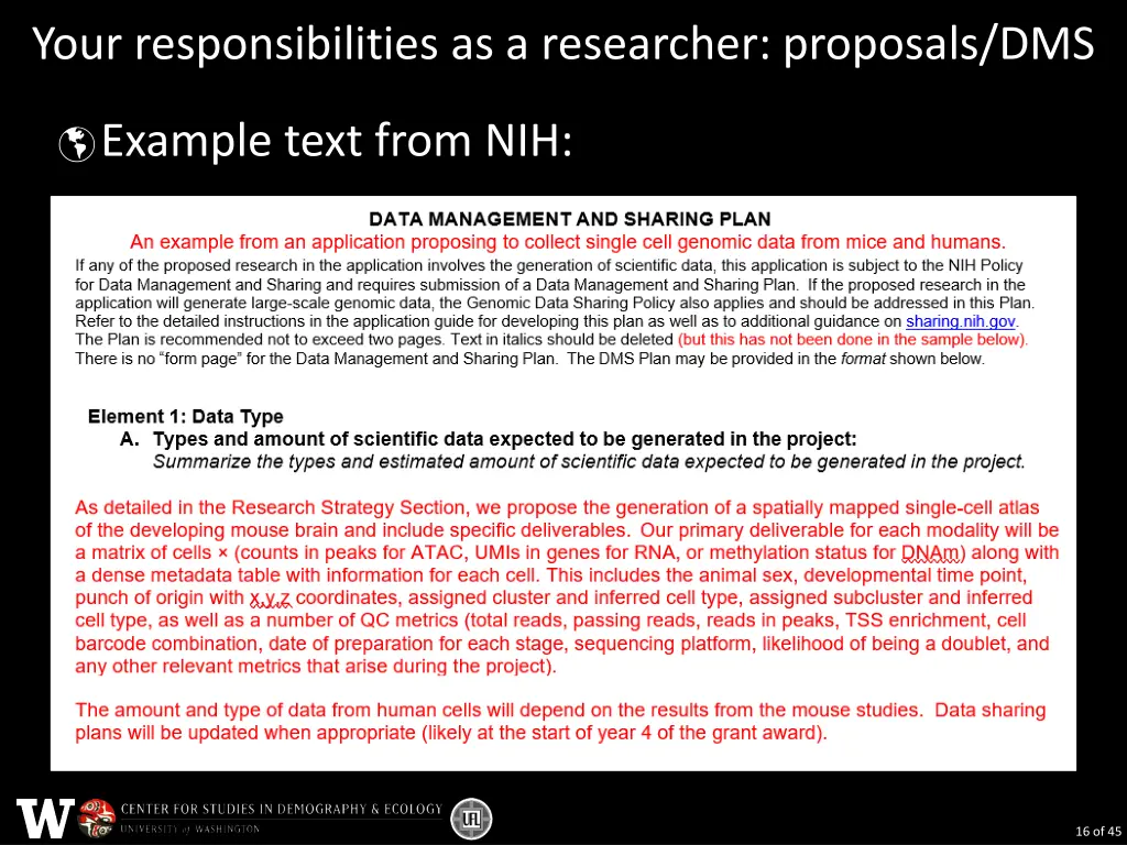 your responsibilities as a researcher proposals 3