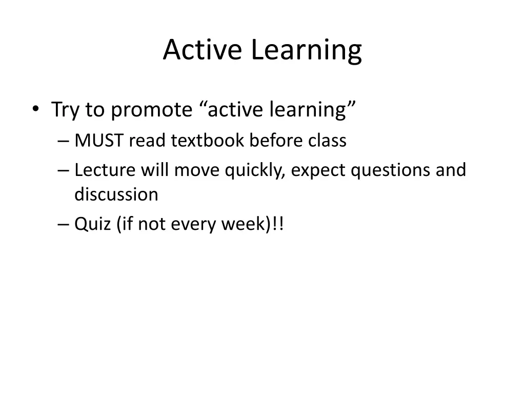 active learning